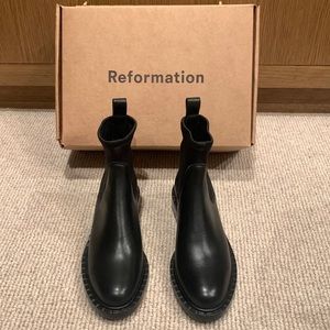Reformation Neoprene Black Chelsea Boot Size 5